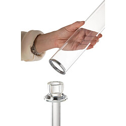 Avis Paris Prix Chandelier Design en Verre Moira 100cm Transparent