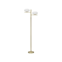 Paris Prix Lampadaire 2 Sphères Glamy 180cm Blanc & Or