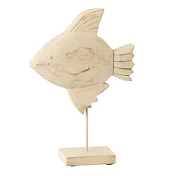 Paris Prix Statuette Poisson sur Pied en Bois Antwan 31cm Naturel