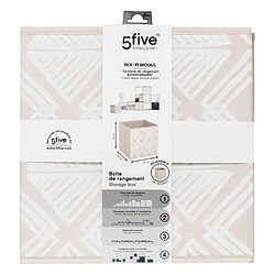 Avis Five simply smart Boîte de rangement carrée - Beige