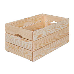 Paris prix Cagette de rangement bois - Naturel