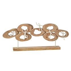 Paris Prix Statuette Déco 5 Personnages Cercle 73cm Naturel