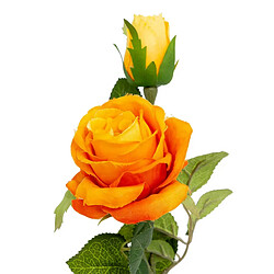 Atmosphera Tige Rose Artificielle Dégradé Beky 46cm Orange