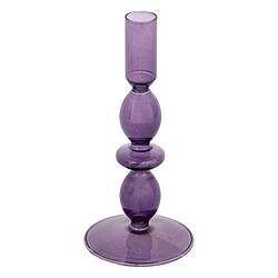 Atmosphera Chandelier en Verre Design Bulles 19cm Violet