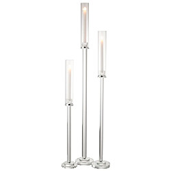 Acheter Paris Prix Chandelier Design en Verre Moira 100cm Transparent