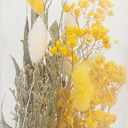Atmosphera Bouteille Déco Fleurs Séchées 45cm Jaune