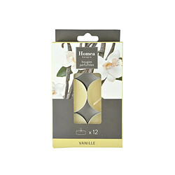 Avis Paris Prix Lot de 12 Bougies Chauffe-Plat Essentiel II 3,5cm Vanille