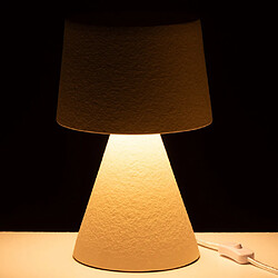 Avis Paris Prix Lampe à Poser Petit Abat-Jour Pierre 34cm Beige