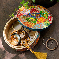 Avis Paris prix Boîte de rangement ronde - Multicolore