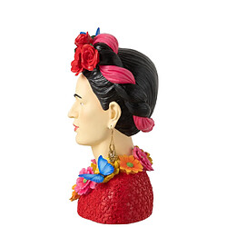 Paris Prix Statuette Déco Buste Frida Khalo 40cm Multicolore