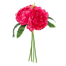Atmosphera Bouquet de Fleurs 4 Pivoines 30cm Rose Blush