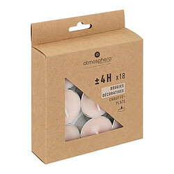 Avis Atmosphera Lot de 18 Bougies Chauffe-Plat Hugo 3,7cm Rose