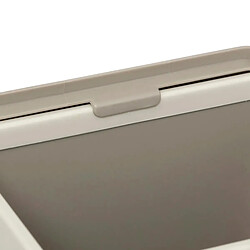 Five Simply Smart Poubelle à Compost Double Fixation 5L Beige pas cher