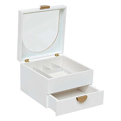Atmosphera Boîte à bijoux 2 tiroirs - Blanc