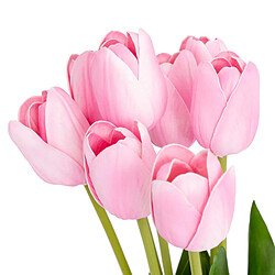 Atmosphera Bouquet de Fleurs Artificielles Tulipes 48cm Rose