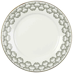Paris Prix Lot de 6 Assiettes à Dessert Ginkolo 19cm Blanc