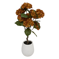 Atmosphera Fleurs d'hortensia artificielles MIKA - Orange