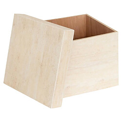 Atmosphera Lot de 3 boîtes de rangement - Beige