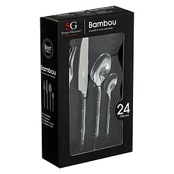 Ménagère Inox 24 Pièces Bambou - Secret de Gourmet