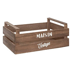 Atmosphera Lot de 3 cagettes bois - Marron