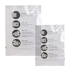 Paris prix Lot de 2 housses de rangement - Transparent