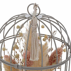 Atmosphera Fleurs Séchées Déco Cage 20cm Gris