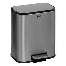 Five Simply Smart Poubelle à Pédale Inox 5L Gris