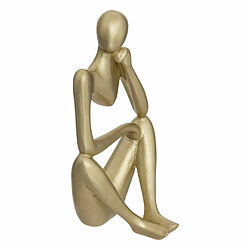 Atmosphera Lot de 3 Statuettes Déco Femme Le Collectionneur 17cm Or