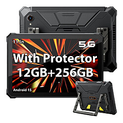 Tablette projecteur Blackview Active 12 PRO, tablette robuste Android 15, 48 Go de RAM + 1 To de ROM, batterie 30 000 mAh