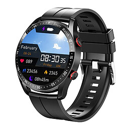 Montre Connectée - ECG+PPG, Appels Bluetooth, Noir