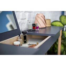 Acheter Ragaba Coiffeuse de chambre avec miroir - Gris foncé