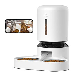 Petlibro Distributeur automatique de croquettes avec caméra - 5L - Dual Food Granary Blanc