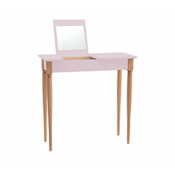 Ragaba Coiffeuse de chambre avec miroir - Rose poudre
