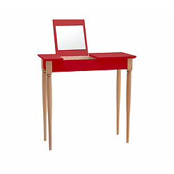 Ragaba Coiffeuse de chambre avec miroir - Rouge