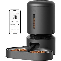 Distributeur de croquettes automatique WiFi double Petlibro Granary, Noir