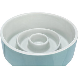 Avis Trixie Gamelle anti-glouton Slow Feeding - 17 cm - Bleu et gris
