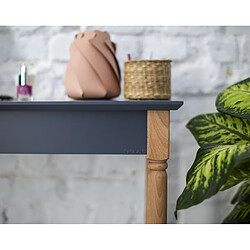 Ragaba Coiffeuse de chambre avec miroir - Gris foncé pas cher