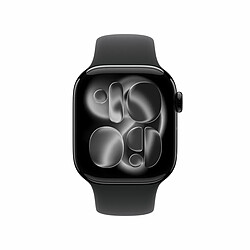Acheter Apple Watch 11 GPS 42mm Aluminium Noir Brillant avec Bracelet Sport Noir S/M
