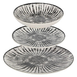 Secret De Gourmet Service de Table 12 Pièces Lucie 26cm Gris