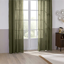 Atmosphera Rideau à Œillets Linah 130x260cm Vert Kaki