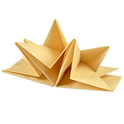 Paris Prix Lot de 12 Serviettes en Papier Pré Pliées 40x60cm Crème