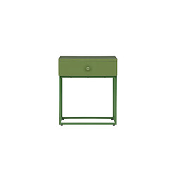 Avis Paris prix Table de chevet 1 tiroir - Vert