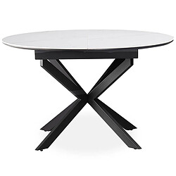 Paris Prix Table à Manger Céramique Extensible Belli 160cm Blanc