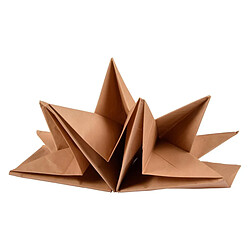 Paris Prix Lot de 12 Serviettes en Papier Pré Pliées 40x60cm Kraft