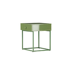 Paris prix Table de chevet 1 tiroir - Vert pas cher