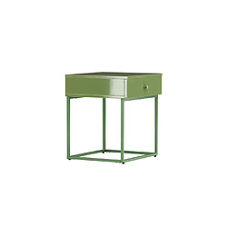 Paris prix Table de chevet 1 tiroir - Vert