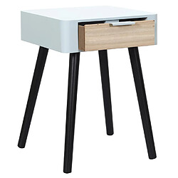 Paris prix Table de chevet 1 tiroir - Gris