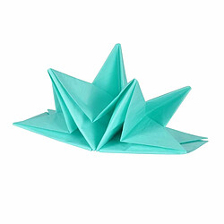 Paris Prix Lot de 12 Serviettes en Papier Pré Pliées 40x60cm Menthe