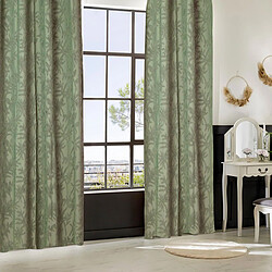 Atmosphera Rideau à Œillets Tufté Willow 135x260cm Vert Céladon