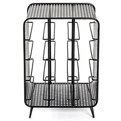 Paris Prix Porte-Bouteilles en Acier 12 Bouteilles 46cm Noir